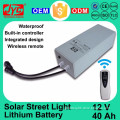 12V 40Ah Waterproof Control Integrated of Solar Led Street Light Lithium Battery Pack is a Replace the VRLA Battery Scheme